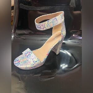 Colorful Women's Ankle Strap Heels